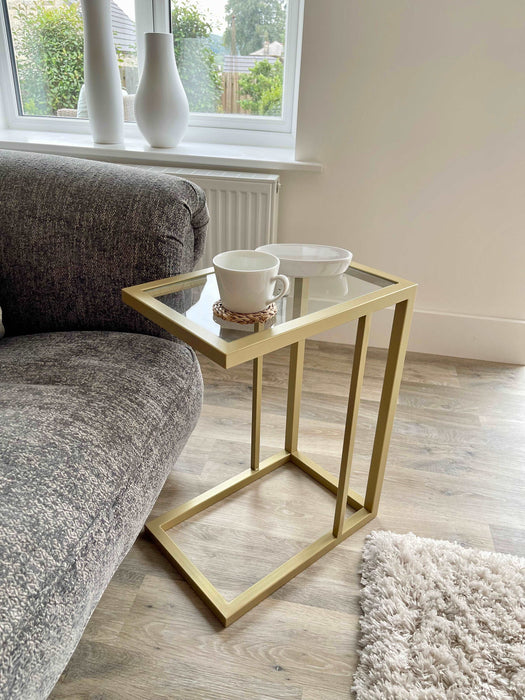 Glass Sofa Side End Table