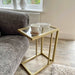 Glass Sofa Side End Table