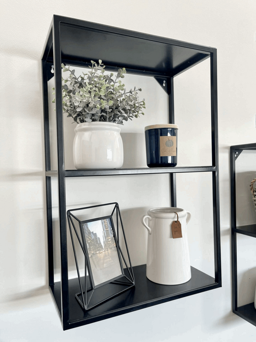 Black Metal Wall Shelf Small