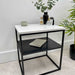 Marble Metal Bedside Table