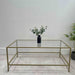 Gold Glass Metal Coffee Table