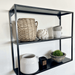 Black Metal Wall Shelf Large