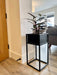 Metal Standing Square Planter Tall