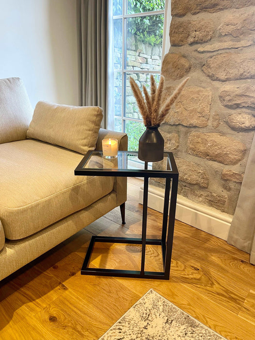 Glass Sofa Side End Table