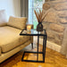 Glass Sofa Side End Table