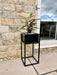 Metal Standing Square Planter Tall