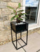 Metal Standing Square Planter Tall