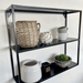 Black Metal Wall Shelf Large