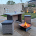 Fire Pit X - Mini Pyramid Fire Pit - Handmade Fire Bowl Outdoor Patio