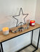 Standing Metal Star Christmas Matte Black