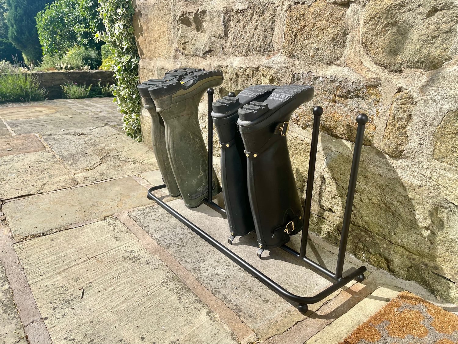 Metal welly boot stand online