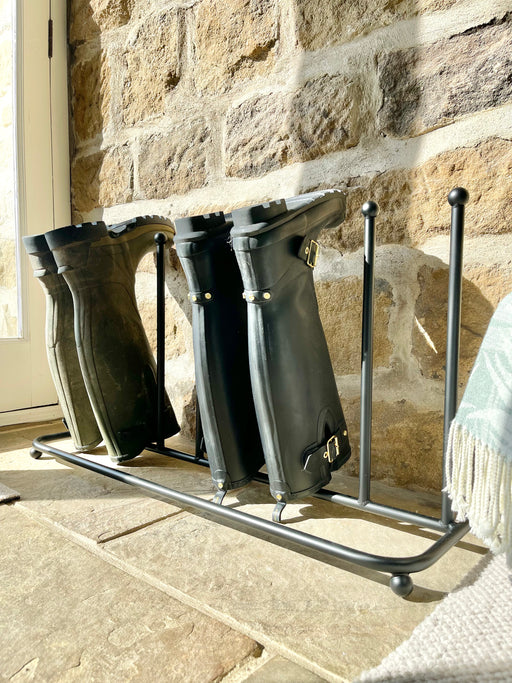 Metal welly best sale stand