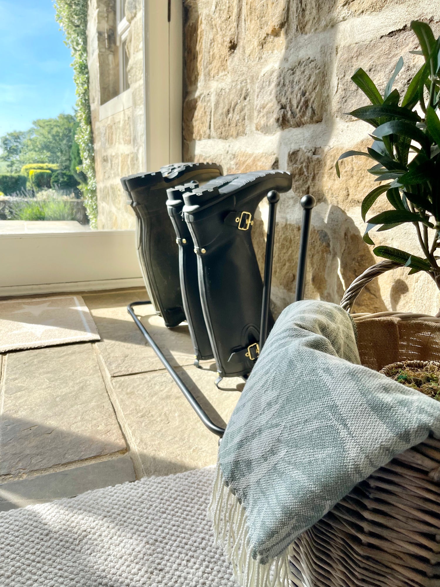 Welly Stand Metal UK Rose And Walker